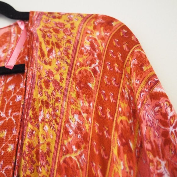 American Eagle Boho Scarf Print Kimono sz OS - Picture 3 of 7